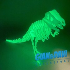 DeAgostini Dinosauri T-Rex Fosforescente da montare Super Rara Vintage anni 90