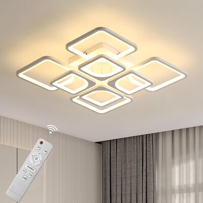 LED Wohn Schlaf Zimmer Beleuchtung moderne Decken Lampen Flur Leuchten Dimmbar