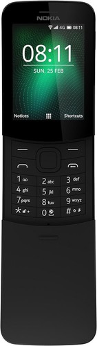 Nokia 8110 4G (2018) 4GB Factory Unlocked 4G Smartphone (Black) - 第 1/8 張圖片