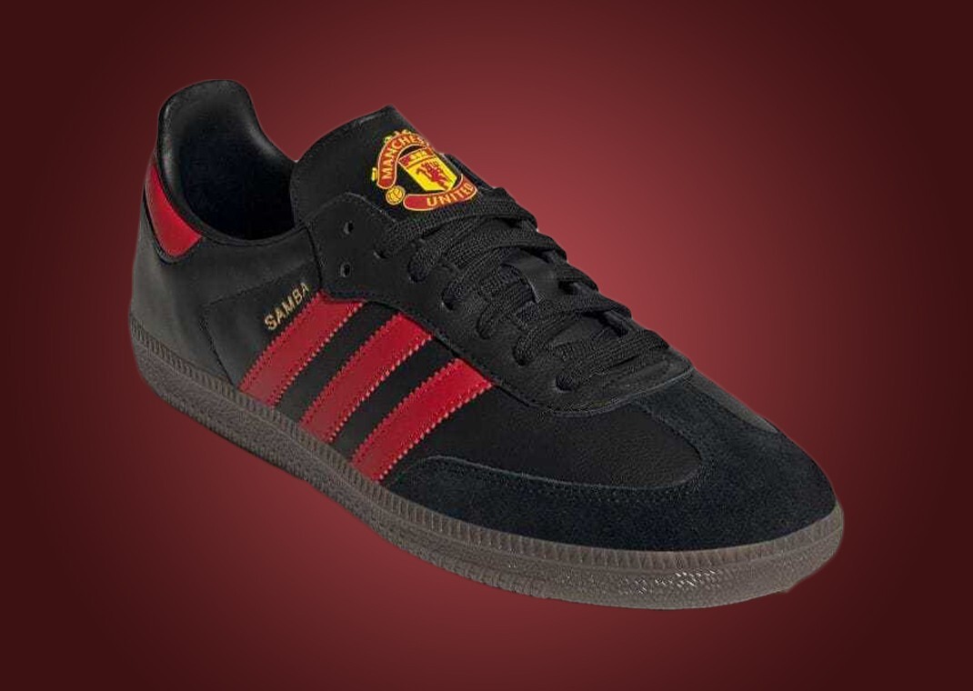 Adidas Original Samba Team Manchester United Black Red Adidas Original Samba Team Manchester United Black Red
