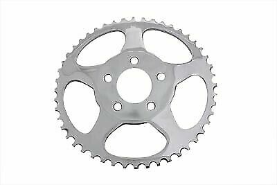 48-Tooth Chrome Rear Sprocket For Harley - Belt To Chain Conversion, 9.8mm Offset, Fits 2000+ Sportster & Big Twin Models (530 Chain) - View #9