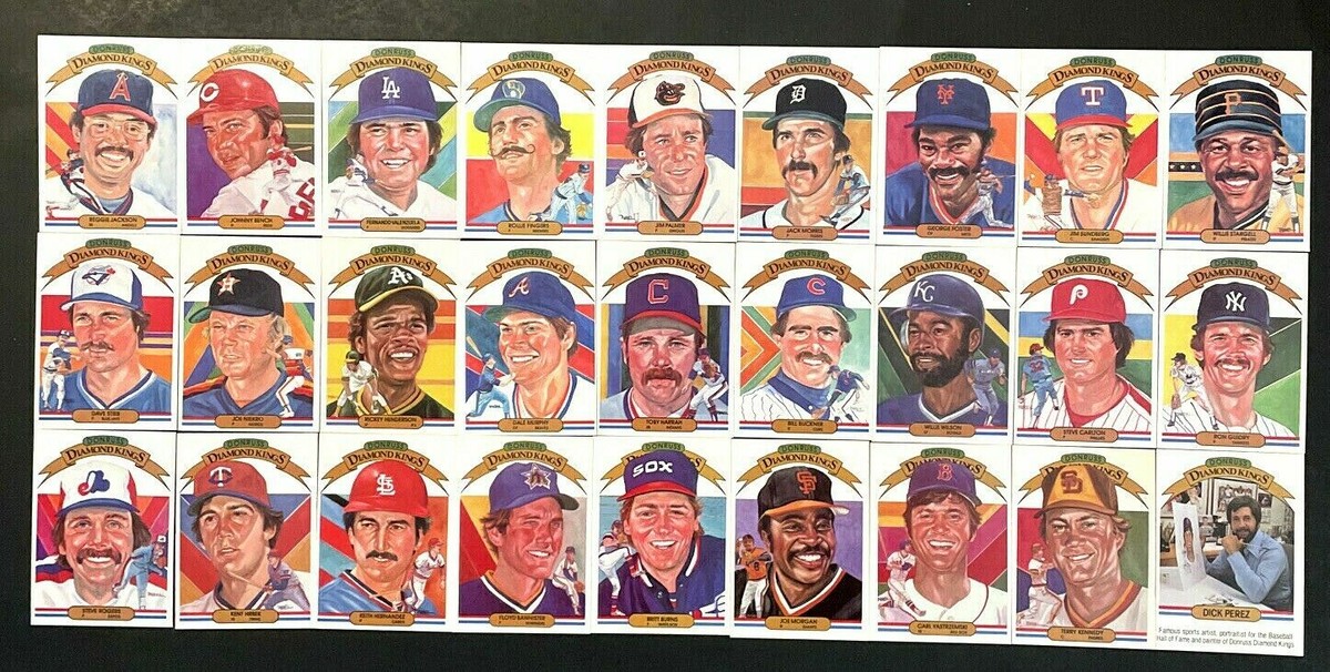 1983 DONRUSS DIAMOND KINGS COMPLETE 27 CARD SET BENCH-YAZ-REGGIE