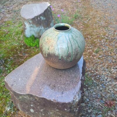 Vase Japanese Pottery of Kasama #3749 22cm/8.66