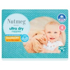 1x Nutmeg Size 4 Nappies 48 Pack 2.45 per nappy