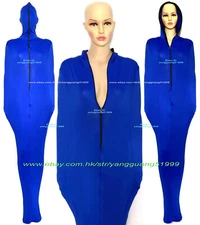 Unisex Blue Spandex Mummy Suit Costumes Sleeping Bag With internal Sleeves F835