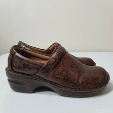BOC Clog Womens US 9 Brown Peggy Leather Comfort Casual.