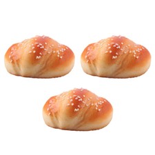 3PCS Simulated Bread Background Simulation Bread Fake Food Decoration Baking