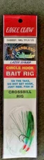 10 Eagle Claw Barbless Saltwater Circle Hook Crossbill Bait Rigs 1/0