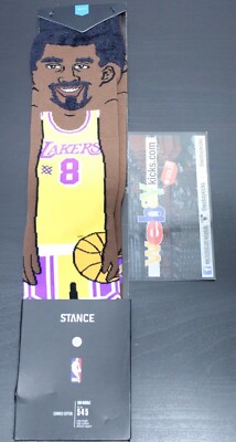 Stance Kobe Bryant Black Purple Yellow Lakers Jersey 8 24 Socks