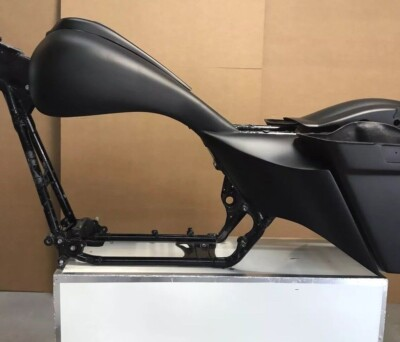 #ad 2009 13 Harley Davidson Stretched Gas Tank Shrouds Extended Side Cover Combo #1 $480.00