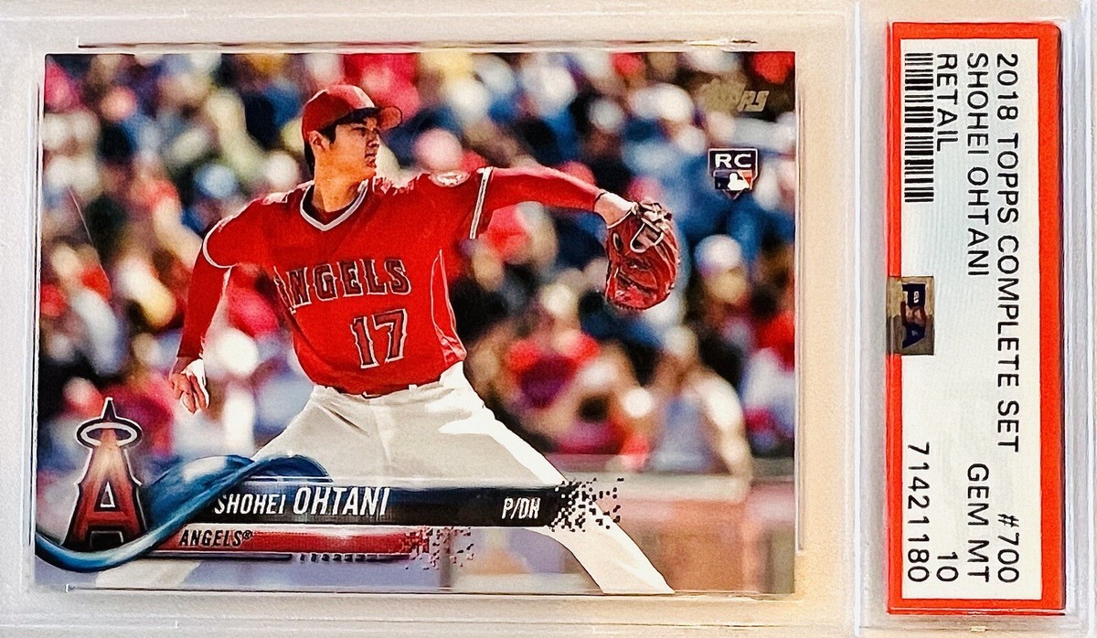 2018 Topps Complete Set Shohei Ohtani RC Retail #700 Rookie Card