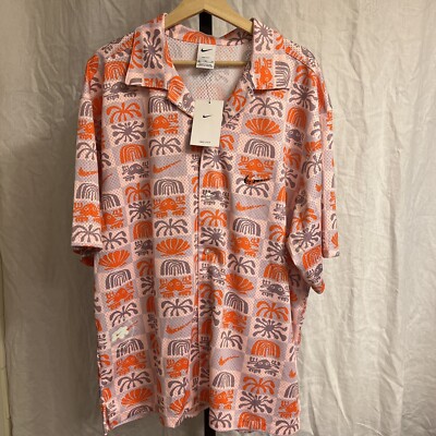 Guava Ice Fits Nike Dri-FIT Golf Short Sleeve Button Down Spring