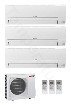 Mitsubishi Basic 3-Raum Multisplit Klimaanlage 2x 2,5 +1x 3,4 kW A++/A+ R32 WiFi