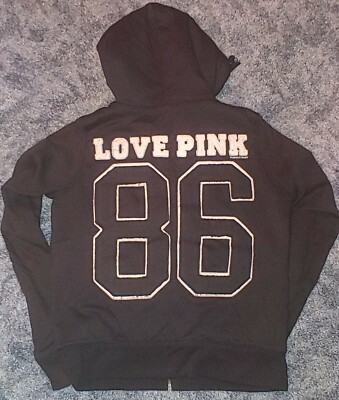 Victoria's Secret Pink Limited Edition Faux Fur hoodie ~*M*~ *EUC