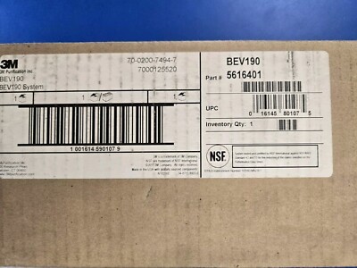 3M CUNO - BEV190 - FOR USE WITH CARBONATOR AND COLD BEVERAGE DISPERSERS - NEW