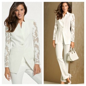 white designer blazer