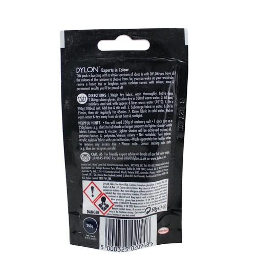 Dylon Waschmaschine / Hand Stoff & Wäsche Färbe Pod 50g Pulver 22 Farben - Bild 4 von 8