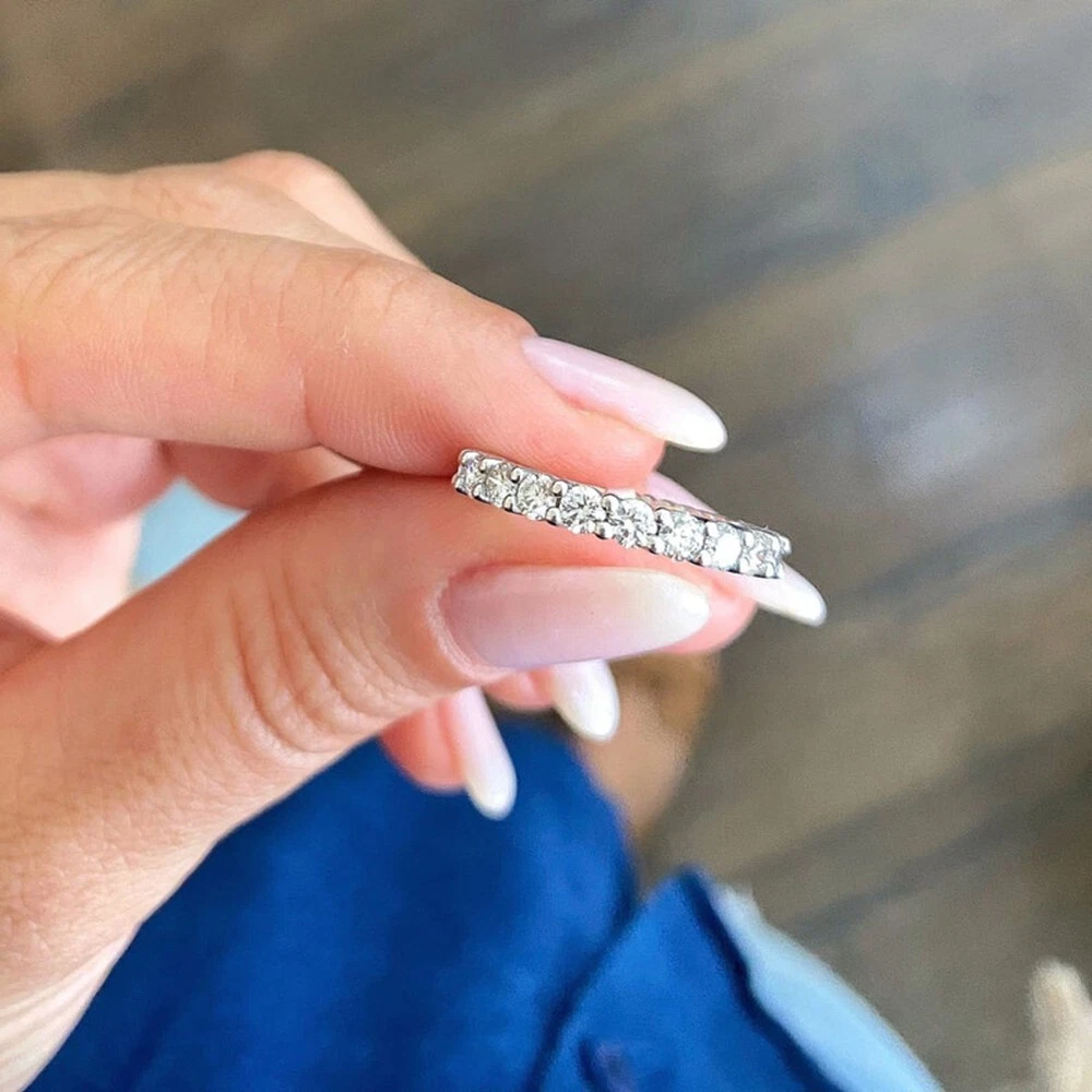 Lab created eternity sale band