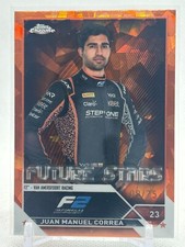 2023 Chrome Sapphire Edition Formula 1 F2 Drivers Juan Manuel Correa  Orange /25