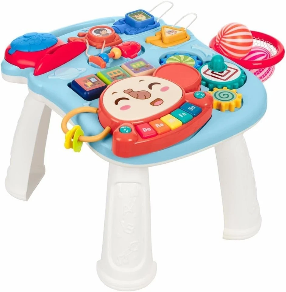 Kikkaboo Primi Passi + Tavolo da Gioco 3 in 1 Play & Grow Blue - Immagine 3 di 4