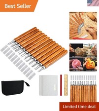 Complete 20-Piece Wood Carving Tool Set with Precision Blades Storage Case