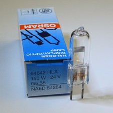 OSRAM HLX 64642 24V 150W G6.35 Shadowless Display Optic Lamp Bulb 1 PC