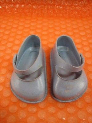Vintage Fairyland Toy Prod No. 5 Blue Doll Shoes