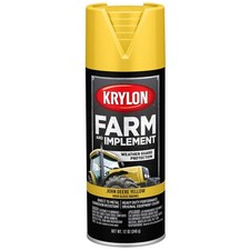 KRYLON K01934008 Spray Paint,John Deere Yellow,High Gloss 54TJ57