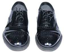 DR MARTENS BLACK SMART SHOES UK 10 LEATHER LACE UP FORMAL MENS BROGUES