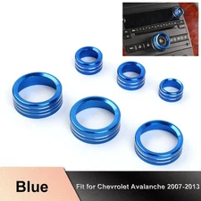 ⭕Center Control Switch Knob Ring Cover Trim For Silverado/suburban 07-13 Blue 