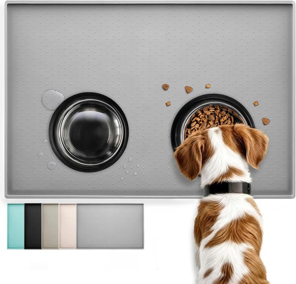 Napfunterlage Futtermatte Silikon 48X30 Cm FüR Hunde Katzen Haustier ZubehöR-image