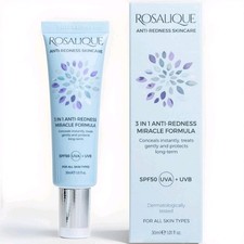 Rosalique 3 in 1 Anti-Redness Miracle Formula SPF50 Cream - 30ml