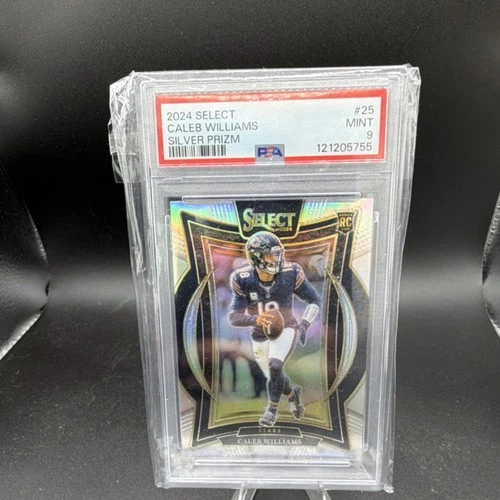 2024 Panini Select Concourse Caleb Williams #25 Silver Prizm Rookie PSA 9 Bears