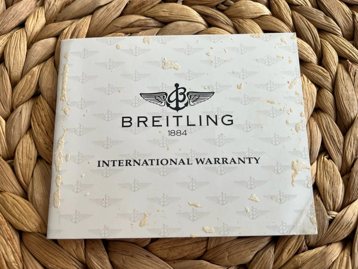 Certificado de Garantía Breitling Vintage Original - Ref. A17035 Colt Chrono (1995)