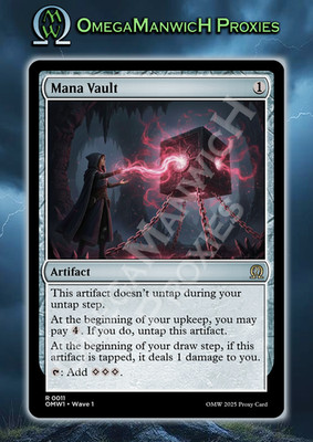 MANA VAULT Foil - Custom/Playtest MTG Card - High Quality
