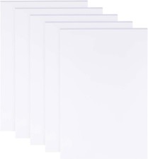 5 Sheets 3mm White Foam Boards 11.8x7.8inch Rectangle Foam PVC Sheet Poster