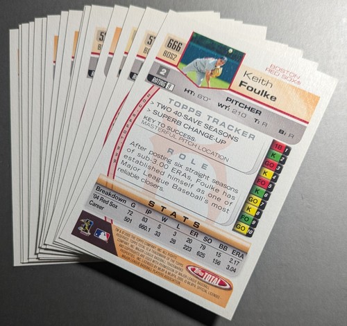 2005 Topps Total Boston Red Sox Baseball 16 CARD LOT NM/MT 1.49 LOW SHIPPING! - Picture 2 of 3