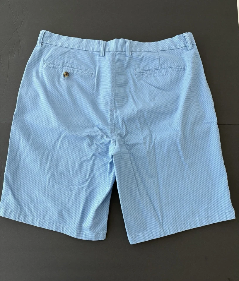 2 pares de pantalones cortos antiguos azul marino para hombre talla 36 azul/blanco con flexión incorporada y 5 bolsillos Foto 4 de 4