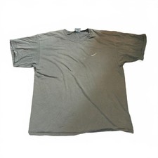 VTG 90s Nike Embroidered Logo Brown Men's XL T-Shirt Made in USA Sun Faded