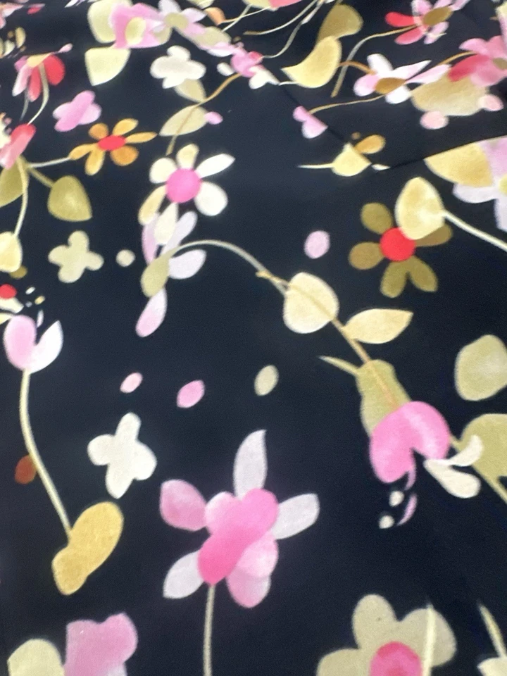 Blusa CAbi Cottage Core #3695 Talla Pequeña Estampado Floral Manga Dolman Lagenlook Foto 3 de 4