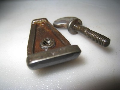 Stanley No. 386 Jointer Gauge Clamp Bracket and Screw PAP'D 4 1, 1913 ORG PART