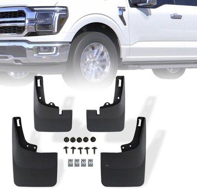 4 Pack Truck Mud Flaps for Ford F150 2021-2024 Front & Rear Splash Guards