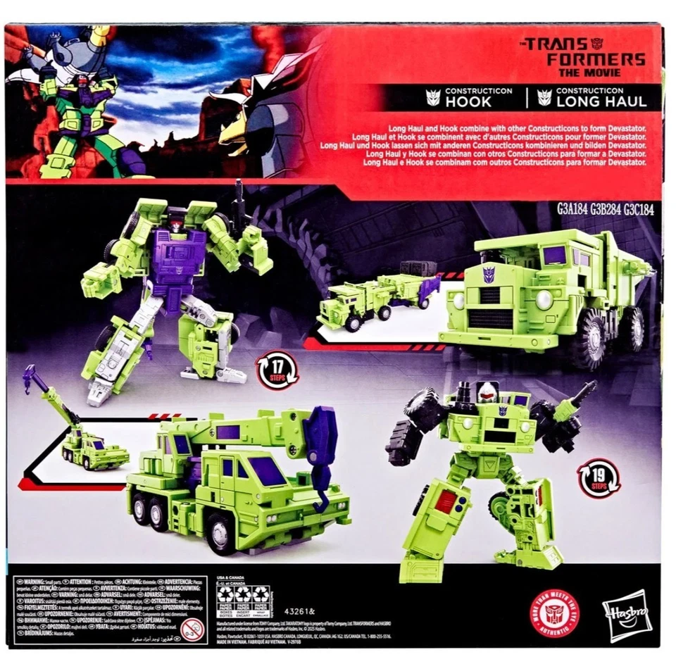 Transformers Studio Series 86 Constructicon Long Haul & Hook Set ***IN STOCK*** - Image 3 of 4