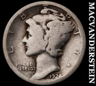 1924 Silver Mercury Dime - Scarce  Better Date  No Reserve  #i1597