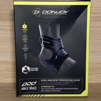 NEW S LEFT DonJoy Performance Pod Ankle Brace Left/Small Black Support