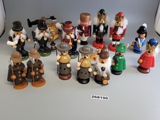 Konvolut R&auml;ucherm&auml;nner/Nussknacker Holz Deko Bergmann Nachtw&auml;chter #268190
