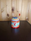Schylling Classic Round Circus Clown Tin Music Box Toy W/ hand crank Works! 2017