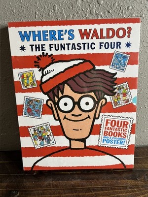 Where's Waldo? The Funtastic Four 4-Book Boxed Set & Coloring Poster Martin Hand