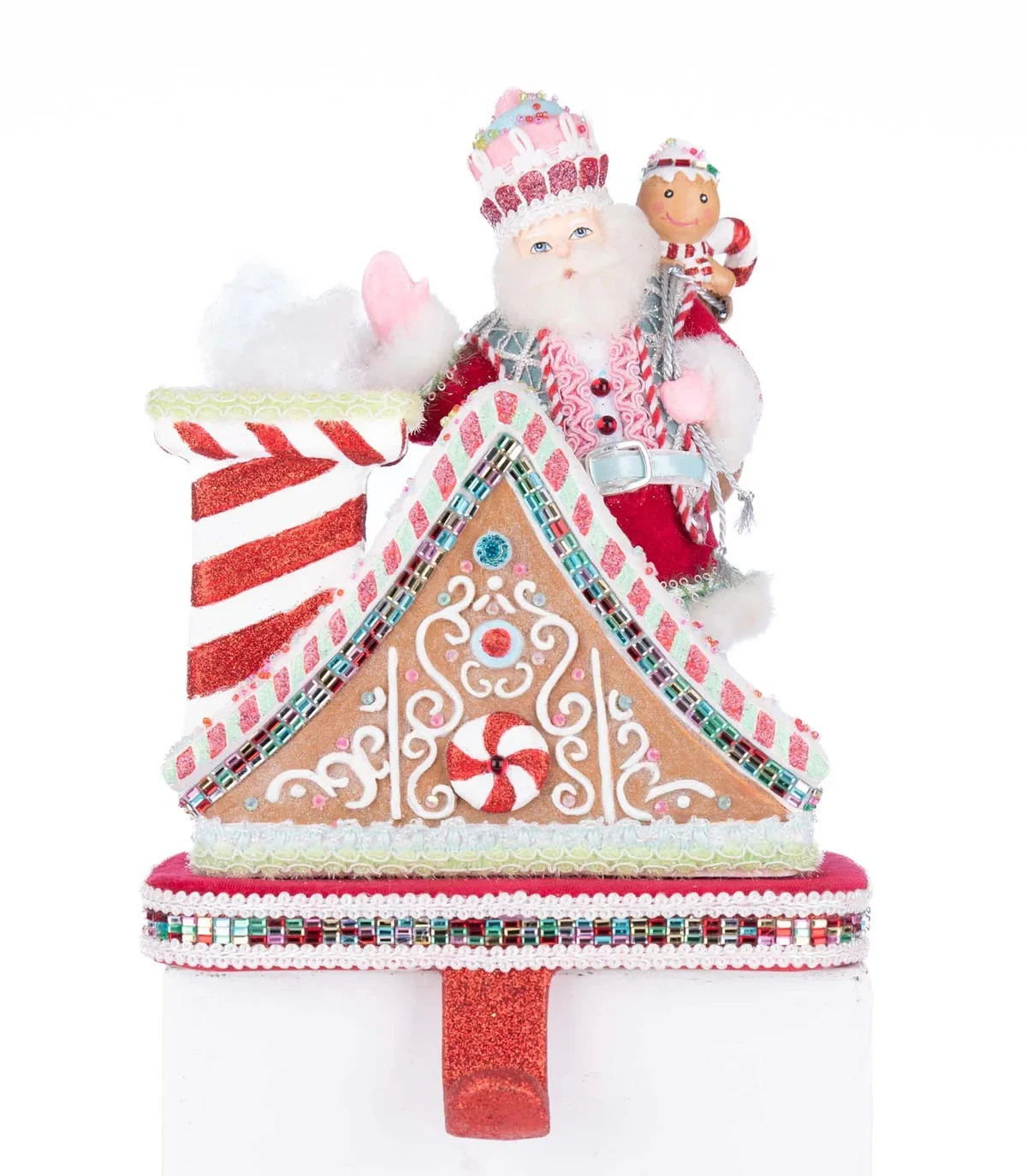 Katherine's Collection Sweet Delights Santa Kringle Stocking Holder - Thumbnail 3