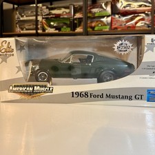 ERTL Elite Edition 1/18 1968 Ford Mustang GT Bullitt Green Diecast Car 33118MT